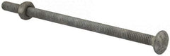 Value Collection - 1/4-20 UNC 5" Length Under Head, Standard Square Neck, Carriage Bolt - 1006-1050 Steel, Galvanized Zinc-Plated Finish - USA Tool & Supply