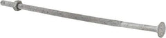 Value Collection - 1/4-20 UNC 8" Length Under Head, Standard Square Neck, Carriage Bolt - 1006-1050 Steel, Galvanized Zinc-Plated Finish - USA Tool & Supply