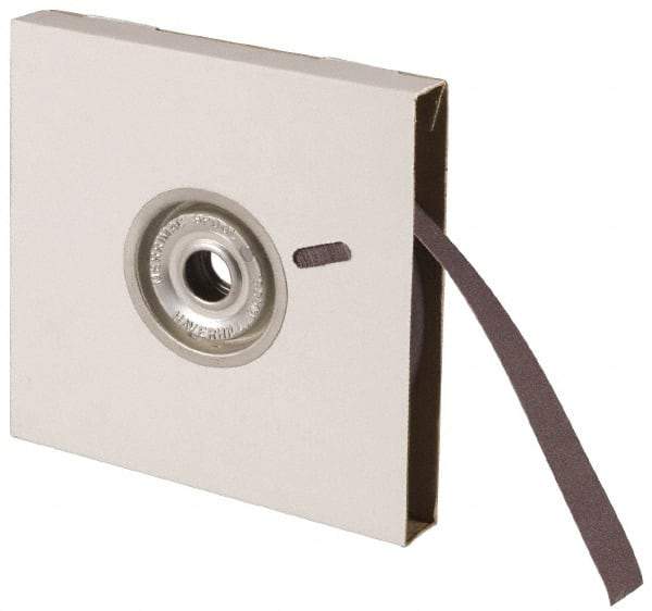 Norton - 4" x 50 Yd 120 Grit Aluminum Oxide Cloth Roll - Fine Grade, J Weighted Backing - USA Tool & Supply
