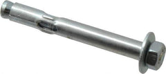 Value Collection - 5/16" Diam, 5/16" Drill, 2-1/2" OAL, Sleeve Concrete Anchor - Steel, Zinc-Plated Finish, Hex Nut Head, Hex Drive - USA Tool & Supply