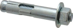 Value Collection - 5/8" Diam, 5/8" Drill, 3" OAL, 2-3/4" Min Embedment Sleeve Concrete Anchor - Steel, Zinc-Plated Finish, Hex Nut Head, Hex Drive - USA Tool & Supply