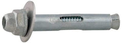 Value Collection - 1/4" Diam, 1/4" Drill, 5/8" OAL, 2-1/8" Min Embedment Sleeve Concrete Anchor - Steel, Zinc-Plated Finish, Acorn Nut Head - USA Tool & Supply