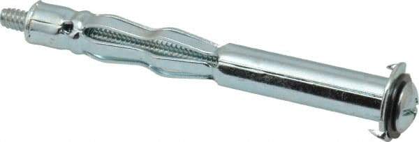 Value Collection - #10 to 24 Screw, 3/16" Diam, 2-1/8" Long, 1-1/4 to 1-3/4" Thick, Sleeve Drywall & Hollow Wall Anchor - 3/16" Drill, Zinc Plated, Steel, Use in Drywall - USA Tool & Supply