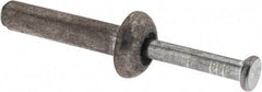 Value Collection - 3/16" Diam, 3/16" Drill, 7/8" OAL, 2-3/4" Min Embedment Hammer Drive Concrete Anchor - Zamac Alloy, Zinc-Plated Finish, Mushroom Head - USA Tool & Supply