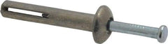 Value Collection - 1/4" Diam, 1/4" Drill, 1-1/2" OAL, 8-1/2" Min Embedment Hammer Drive Concrete Anchor - Zamac Alloy, Zinc-Plated Finish, Mushroom Head - USA Tool & Supply