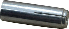 Value Collection - 3/8" Diam, 3/8" Drill, 1-9/16" OAL, Drop-In Concrete Anchor - Grade 5 Steel, Zinc-Plated Finish, 5/8" Thread Length - USA Tool & Supply