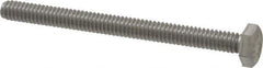 Value Collection - 1/4-20 UNC, 3" Length Under Head Hex Head Cap Screw - Fully Threaded, Grade 18-8 Stainless Steel, 7/16" Hex - USA Tool & Supply