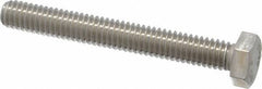 Value Collection - 5/16-18 UNC, 2-1/2" Length Under Head Hex Head Cap Screw - Fully Threaded, Grade 18-8 Stainless Steel, 1/2" Hex - USA Tool & Supply