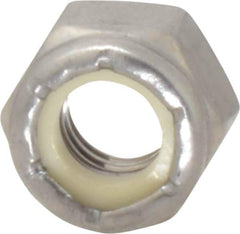 Value Collection - 5/16-18 UNC 18-8 Hex Lock Nut with Nylon Insert - 1/2" Width Across Flats, 23/64" High - USA Tool & Supply