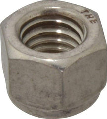 Value Collection - 1/2-13 UNC 18-8 Hex Lock Nut with Nylon Insert - 3/4" Width Across Flats, 39/64" High - USA Tool & Supply