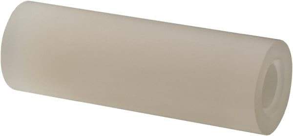 Made in USA - 0.115" ID x 1/4" OD, #4 Screw, Grade 6/6 Nylon Female Unthreaded Circuit Board Spacer - Round Body, 3/4" OAL - USA Tool & Supply