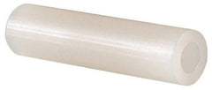 Made in USA - 0.14" ID x 1/4" OD, #6 Screw, Grade 6/6 Nylon Female Unthreaded Circuit Board Spacer - Round Body, 1" OAL - USA Tool & Supply