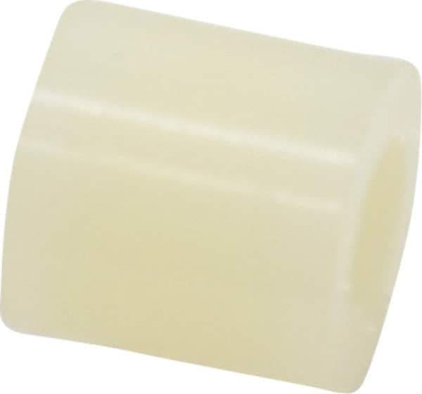 Made in USA - 0.171" ID x 3/8" OD, #8 Screw, Grade 6/6 Nylon Female Unthreaded Circuit Board Spacer - Round Body, 3/8" OAL - USA Tool & Supply