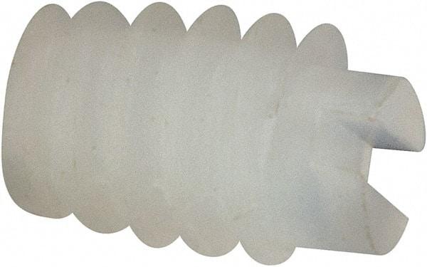Made in USA - #4-40 UNC, 1/8" Length of Thread, Soft Tip Point Set Screw - Nylon - USA Tool & Supply
