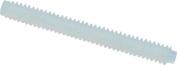 Made in USA - #4-40 UNC, 1" Length of Thread, Soft Tip Point Set Screw - Nylon - USA Tool & Supply
