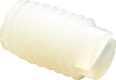 Made in USA - #10-32 UNF, 1/4" Length of Thread, Soft Tip Point Set Screw - Nylon - USA Tool & Supply
