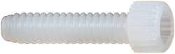 Made in USA - #4-40 UNC Hex Socket Drive, Socket Cap Screw - Grade 6/6 Nylon, Uncoated, Fully Threaded, 1/2" Length Under Head - USA Tool & Supply