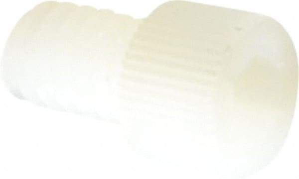 Made in USA - 1/4-20 UNC Hex Socket Drive, Socket Cap Screw - Grade 6/6 Nylon, Uncoated, Fully Threaded, 3/8" Length Under Head - USA Tool & Supply