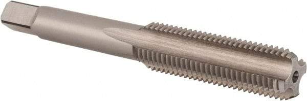 Union Butterfield - 7/16-20 UNF 2B/3B 4 Flute Bright Finish High Speed Steel Straight Flute Standard Hand Tap - Bottoming, Right Hand Thread, 3-5/32" OAL, 1-7/16" Thread Length, H3 Limit, Oversize - Exact Industrial Supply