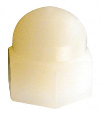 Made in USA - 5/16-18" UNC, 9/16" Width Across Flats, Uncoated Nylon Acorn Nut - 1/2" Overall Height - USA Tool & Supply