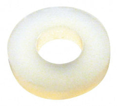 Made in USA - 3/8" Screw, Grade 6/6 Nylon Standard Flat Washer - 9.65mm ID x 5/8" OD, 2.36mm Thick - USA Tool & Supply