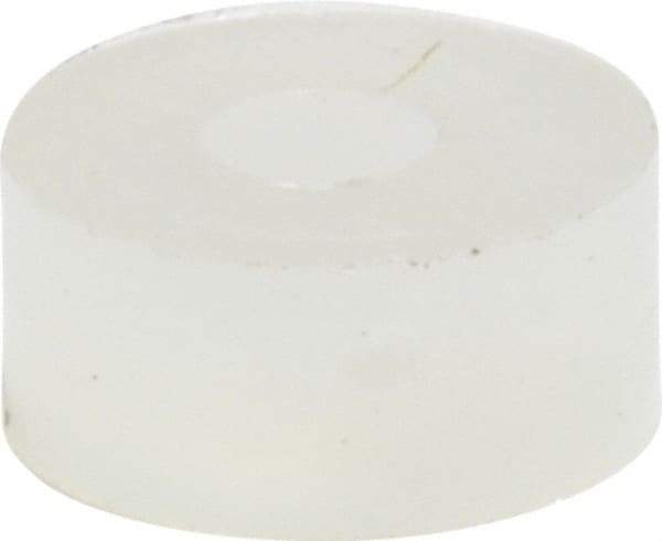 Made in USA - #0 Screw, Grade 6/6 Nylon Standard Flat Washer - 1.65mm ID x 4.55mm OD, 1.98mm Thick - USA Tool & Supply