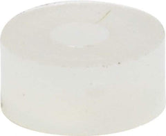 Made in USA - #0 Screw, Grade 6/6 Nylon Standard Flat Washer - 1.65mm ID x 4.55mm OD, 1.98mm Thick - USA Tool & Supply