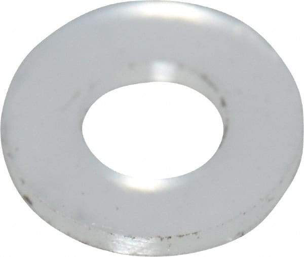 Made in USA - #2 Screw, Grade 6/6 Nylon Standard Flat Washer - 2.39mm ID x 4.78mm OD, 0.51mm Thick - USA Tool & Supply