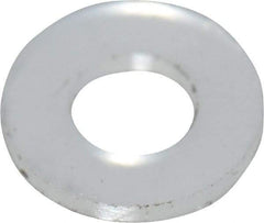 Made in USA - #2 Screw, Grade 6/6 Nylon Standard Flat Washer - 2.39mm ID x 4.78mm OD, 0.51mm Thick - USA Tool & Supply