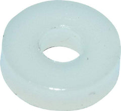 Made in USA - #2 Screw, Grade 6/6 Nylon Standard Flat Washer - 2.29mm ID x 1/4" OD, 1.57mm Thick - USA Tool & Supply