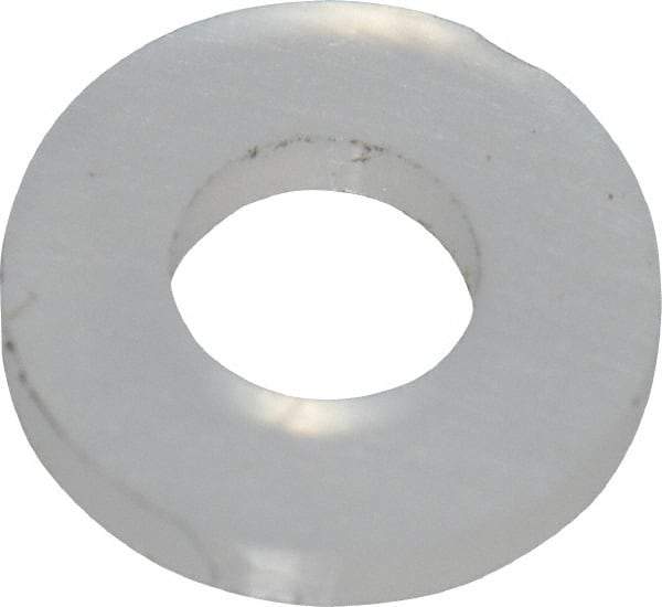 Made in USA - #3 Screw, Grade 6/6 Nylon Standard Flat Washer - 2.64mm ID x 5.59mm OD, 0.79mm Thick - USA Tool & Supply