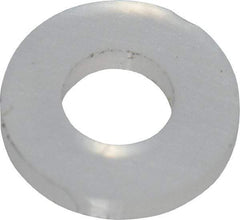 Made in USA - #3 Screw, Grade 6/6 Nylon Standard Flat Washer - 2.64mm ID x 5.59mm OD, 0.79mm Thick - USA Tool & Supply