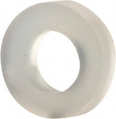 Made in USA - #4 Screw, Grade 6/6 Nylon Standard Flat Washer - 2.84mm ID x 5.23mm OD, 1.35mm Thick - USA Tool & Supply