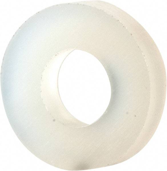 Made in USA - #5 Screw, Grade 6/6 Nylon Standard Flat Washer - 3.3mm ID x 7.24mm OD, 1.52mm Thick - USA Tool & Supply