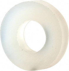 Made in USA - #5 Screw, Grade 6/6 Nylon Standard Flat Washer - 3.3mm ID x 7.24mm OD, 1.52mm Thick - USA Tool & Supply