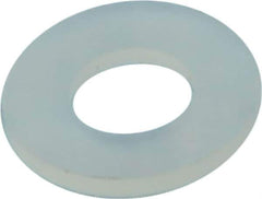 Made in USA - #6 Screw, Grade 6/6 Nylon Standard Flat Washer - 3.96mm ID x 8.13mm OD, 0.79mm Thick - USA Tool & Supply