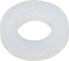 Made in USA - #6 Screw, Grade 6/6 Nylon Standard Flat Washer - 4.11mm ID x 7.92mm OD, 1.57mm Thick - USA Tool & Supply