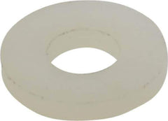 Made in USA - #8 Screw, Grade 6/6 Nylon Standard Flat Washer - 4.5mm ID x 10.36mm OD, 1.57mm Thick - USA Tool & Supply
