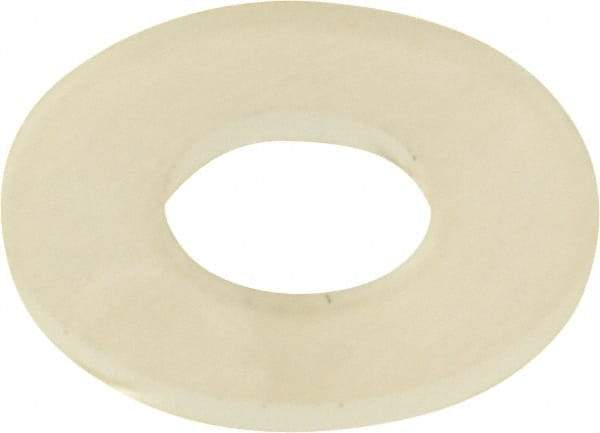 Made in USA - #10 Screw, Grade 6/6 Nylon Standard Flat Washer - 4.95mm ID x 11.1mm OD, 0.79mm Thick - USA Tool & Supply