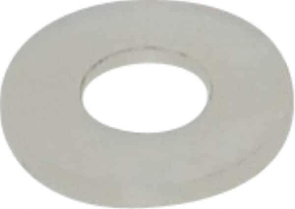 Made in USA - #10 Screw, Grade 6/6 Nylon Standard Flat Washer - 5.08mm ID x 11.43mm OD, 1.22mm Thick - USA Tool & Supply