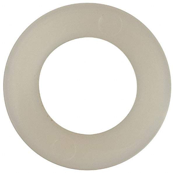 Made in USA - 7/16" Screw, Grade 6/6 Nylon Standard Flat Washer - 11.25mm ID x 3/4" OD, 1.57mm Thick - USA Tool & Supply