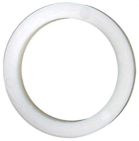 Made in USA - 13/16" Screw, Grade 6/6 Nylon Standard Flat Washer - 20.62mm ID x 26.85mm OD, 3.18mm Thick - USA Tool & Supply