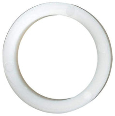 Made in USA - 13/16" Screw, Grade 6/6 Nylon Standard Flat Washer - 20.62mm ID x 26.85mm OD, 3.18mm Thick - USA Tool & Supply