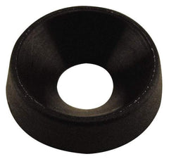 Made in USA - 4.06mm Thick, Black Oxide Finish, Nylon, Standard Countersunk Washer - 5.72mm ID x 15.47mm OD - USA Tool & Supply