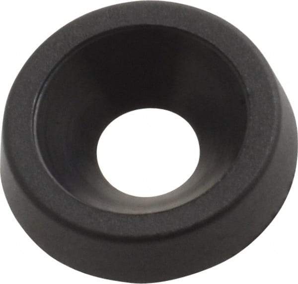Made in USA - 2.92mm Thick, Black Oxide Finish, Nylon, Standard Countersunk Washer - 4.34mm ID x 12.95mm OD - USA Tool & Supply