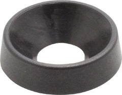 Made in USA - 4.57mm Thick, Black Oxide Finish, Nylon, Standard Countersunk Washer - 6.6mm ID x 17.35mm OD - USA Tool & Supply