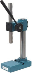 JT&M - 3/4" Ram, 2-3/4" Throat Depth, 1/2 Ton Manual Arbor Press - 8-5/16" Max Work Height x 6" Max Work Width, 13:1 Leverage Ratio, 4-1/16" Base Width x 7-1/16" Base Depth - USA Tool & Supply