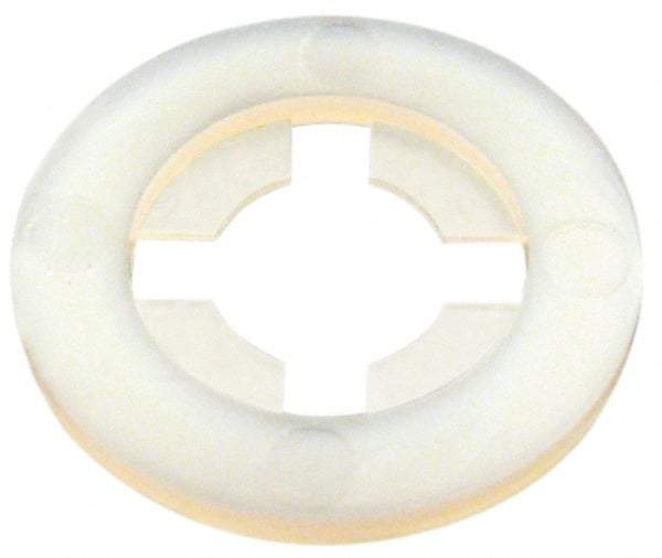 Made in USA - 1/4" Screw, 0.234" ID, Nylon Internal Tooth Lock Washer - 19/32" OD, Grade 6/6 - USA Tool & Supply