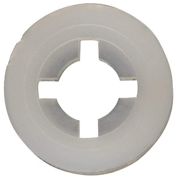 Made in USA - #6 Screw, 0.128" ID, Nylon Internal Tooth Lock Washer - 21/64" OD, Grade 6/6 - USA Tool & Supply