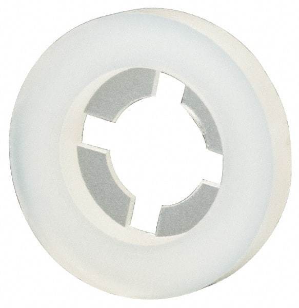 Made in USA - #8 Screw, 0.152" ID, Nylon Internal Tooth Lock Washer - 25/64" OD, Grade 6/6 - USA Tool & Supply